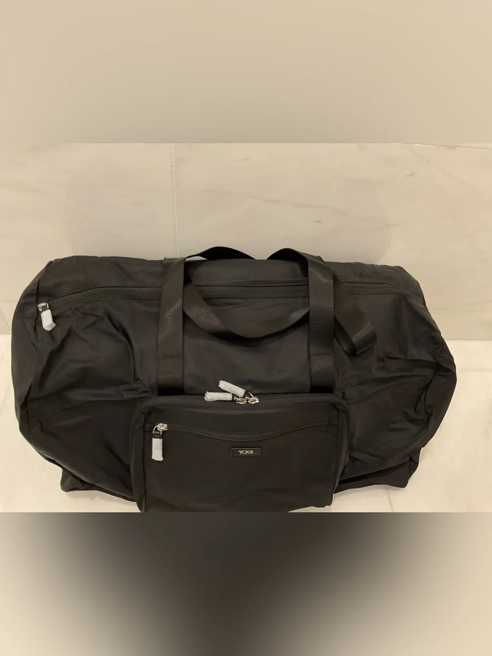 NEW TUMI Voyageur JUST IN CASE Nylon Packable 20.5” Duffel Bag - SOLID BLACK